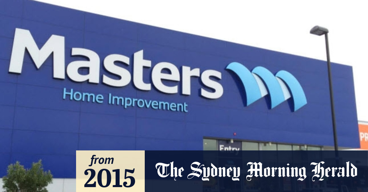 Masters is a home improvement haemorrhage